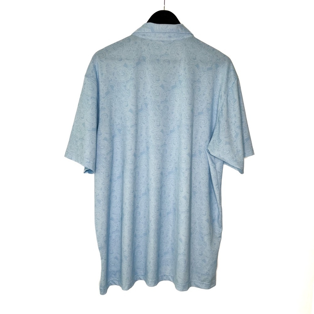 Turtleson Polo Shirt Paisley Print Short Sleeve - Picture 6 of 6